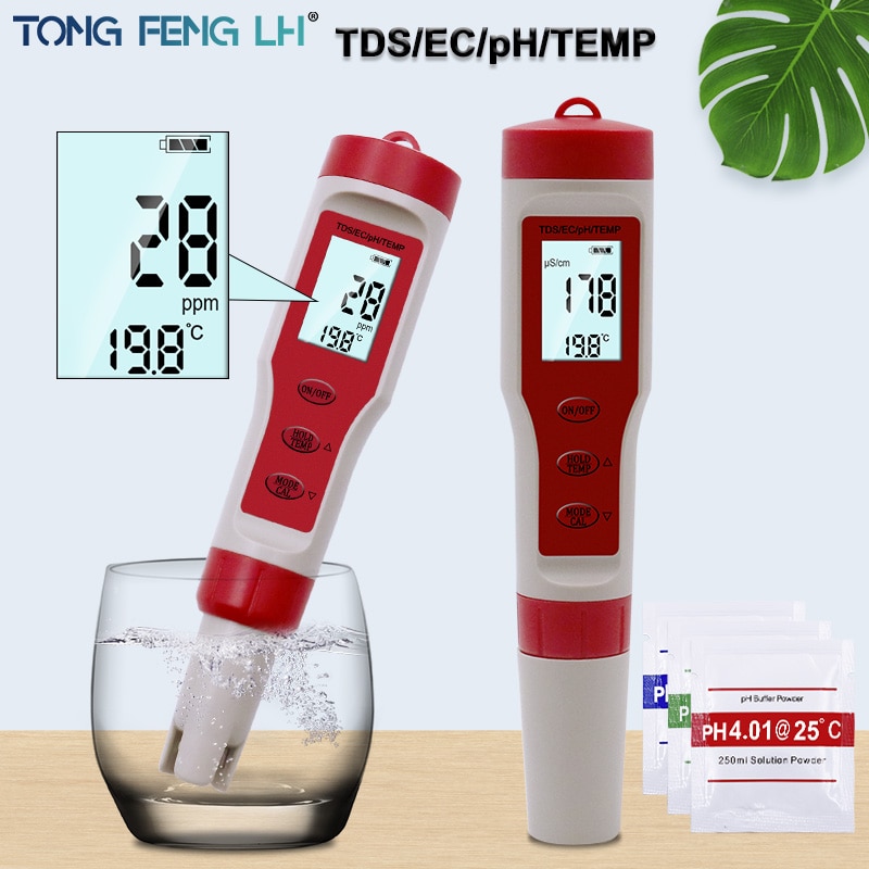 Tds Ph Ec Temp 4 In 1 Multifunctionele Tester Wate... – Vicedeal
