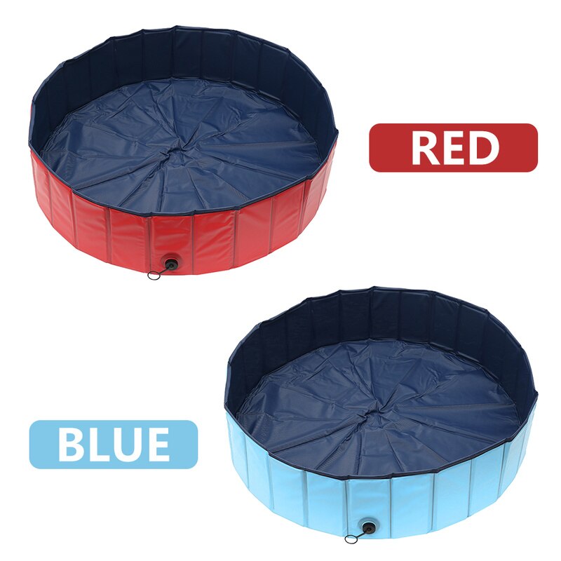 Foldable Dog Swimming Pool PVC Pet Bath Swimming Tub Bathtub Pets Summer Bathing Pools for Dogs Cats Kids