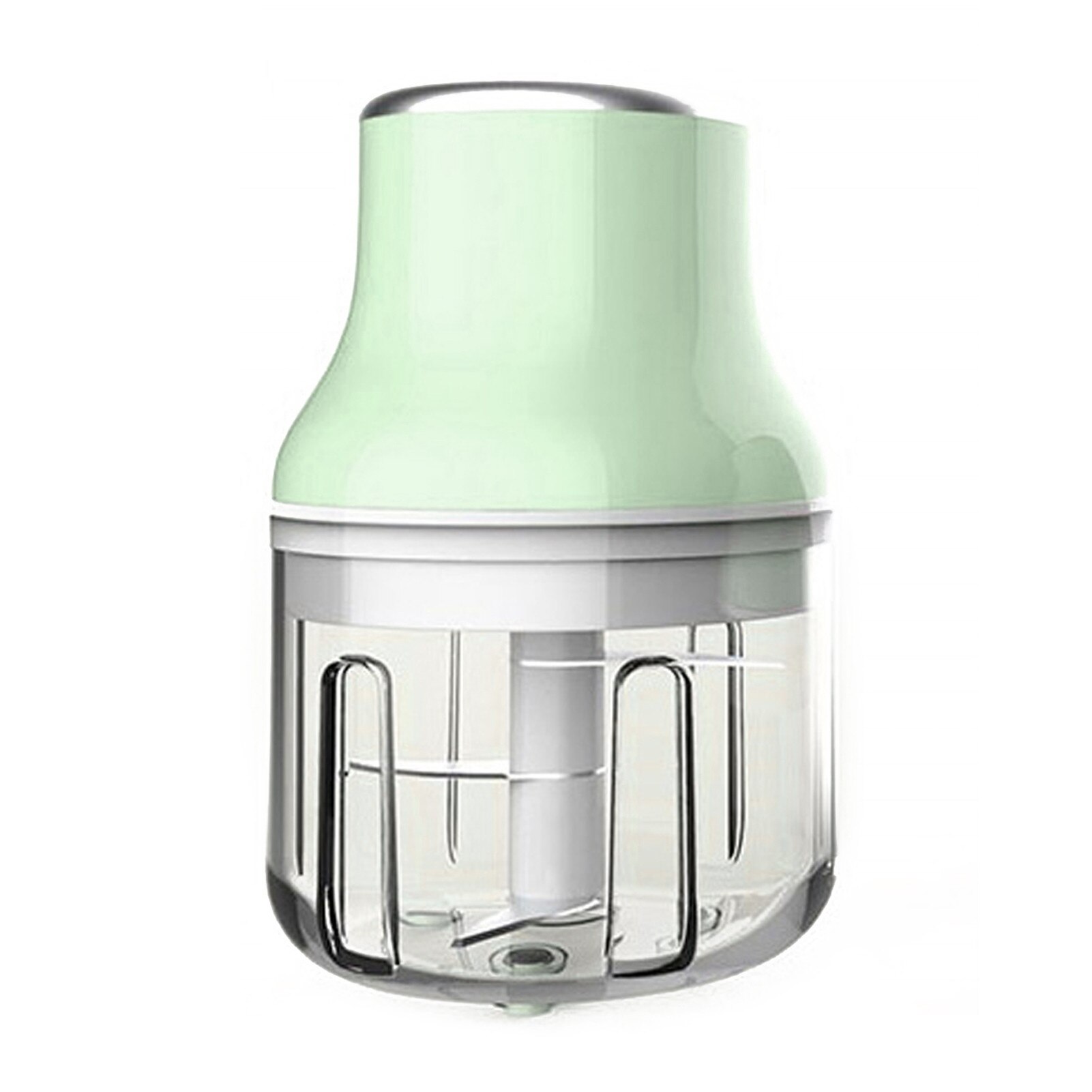 250ML Mini Electric Crusher Durable Stainless Steel Safe Chopper Masher Mini Food Processor Kitchen Tool: B