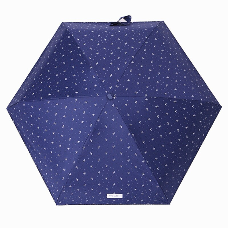 Paraguas plegable superligero y pequeño para mujer, Mini sombrilla de viaje de 220g con bolsillo para lluvia