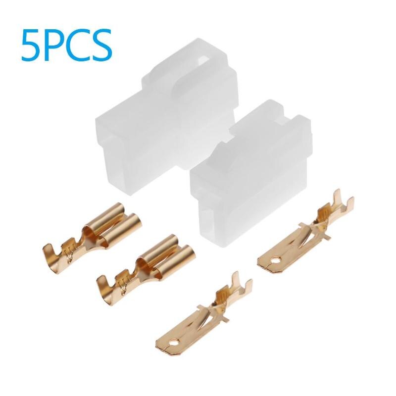 1/5/10 Sets T-Typ 2 Pin DC Power Stecker Stecker Fahrzeug Sprech Radio Männlich-weibliche Power Stecker für VHF/UHF Yaesu Radio Kabel: 5 sets
