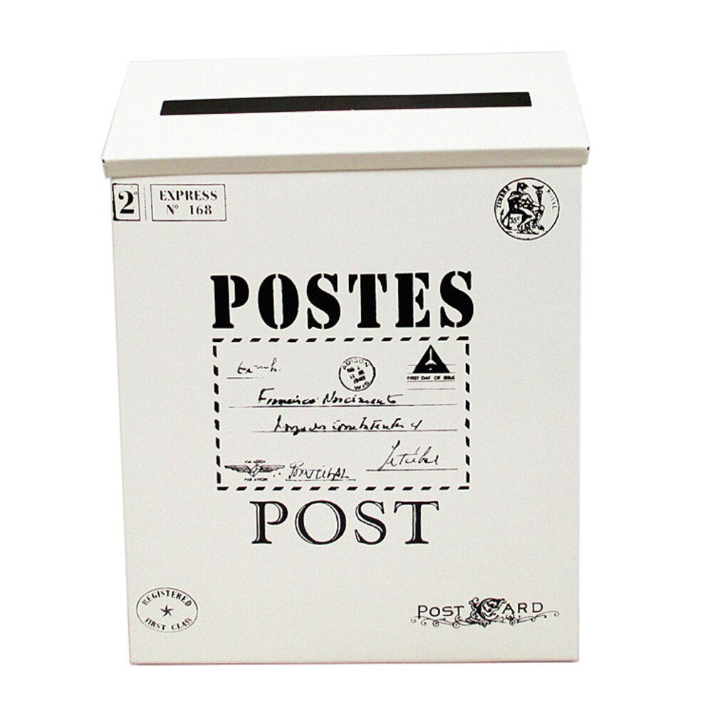 Vintage retro metalliset postilaatikot seinälle kiinnitettävä postilaatikko postilaatikko ämpäri sanomalehti postilaatikko posti puutarhakoristeet puutarhatarvikkeet