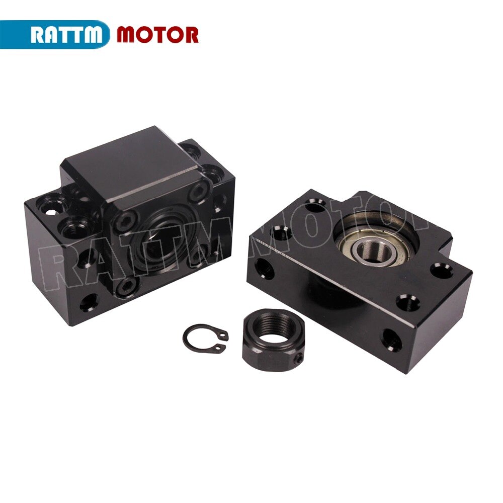 SFU1605 Ballscrew 300 500 800 1050mm C7 with end machined nut housing BK/BF12 for router machine Linear Guides