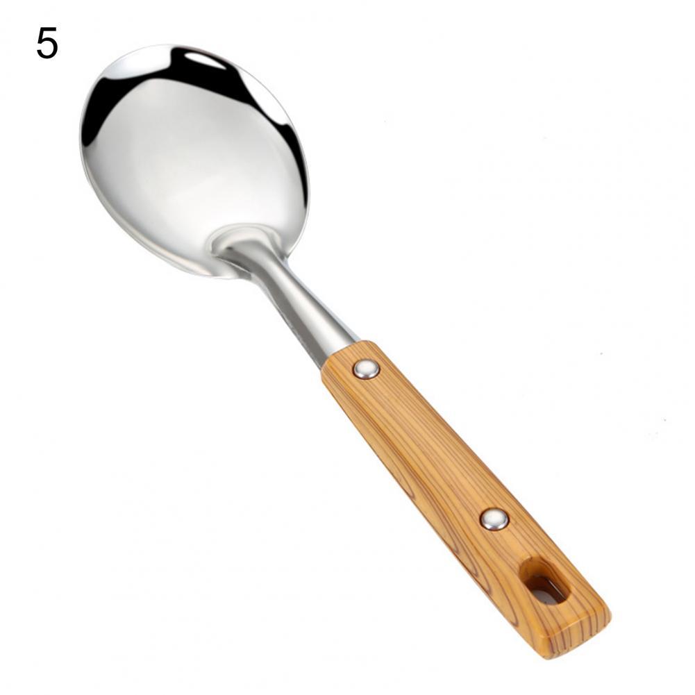 Great Cooking Shovel Mirror Polishing Durable Soup Colander Shovel Cutlery Supplies Wok Shovel Cooking Spatula: 5