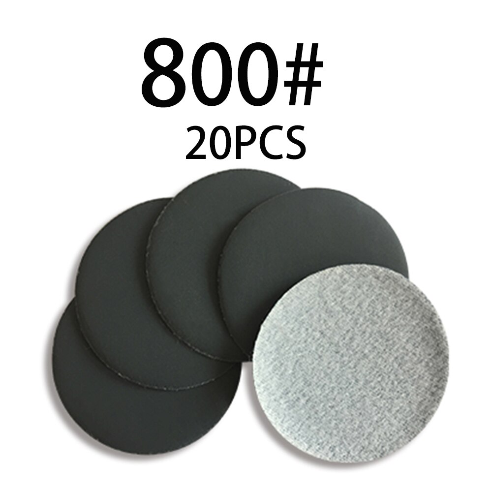 Discos de lijado de herramientas equipo de cerámica 20 piezas gancho y lazo de papel de lija 400-10000 arena: 800