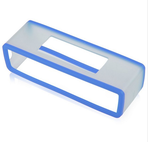 Mode TPU Zachte Siliconen Case Voor Bose SoundLink Mini Bluetooth Speaker Bescherming silicagel Reistas Speaker Case: Transparent Blue