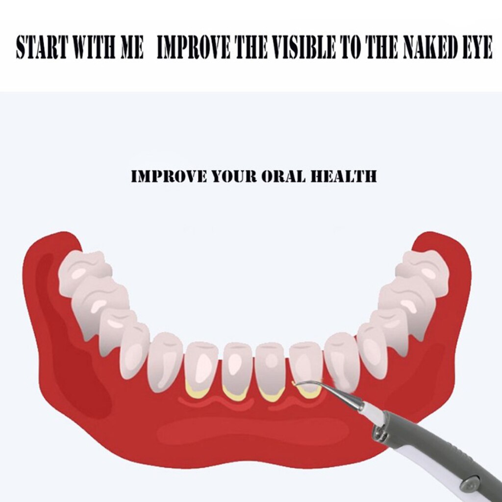 2Set Electric Tooth Cleaner Calculus Remover Tool Floss Teeth Cleaning