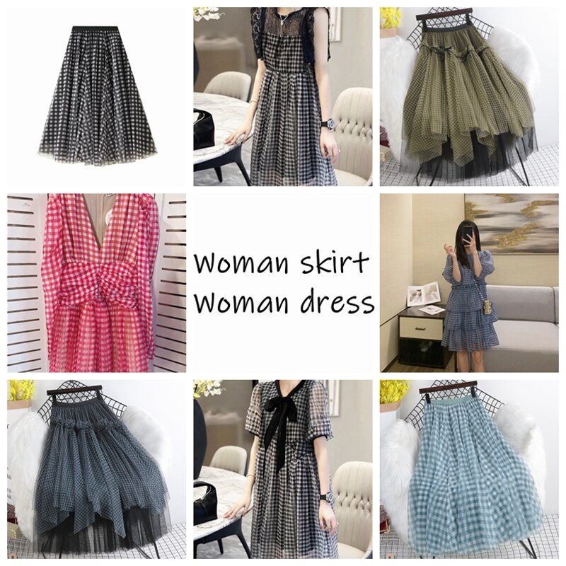 Tela de encaje a cuadros, tela de tul transparente, decoración de boda, suministros para eventos de Navidad, 45x135 Cm, TJ1178