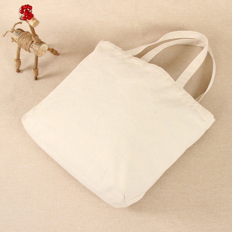 Shopping Bags Women Eco Reusable Canvas Small Large Capacity Supermarket Tote Grocery Storage Shoulder Bag