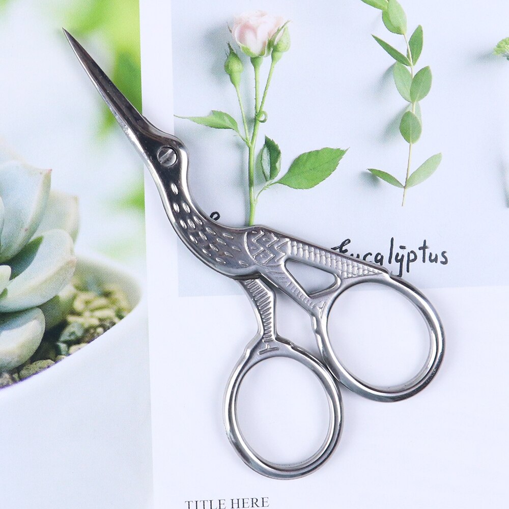 Kształt ptaka ze stali nierdzewnej klasyczny nożyczki tkaniny robić szycia nożyczki robić haftu krawiecki nożyczek narzędzia robić nożyce robić szycia: J5