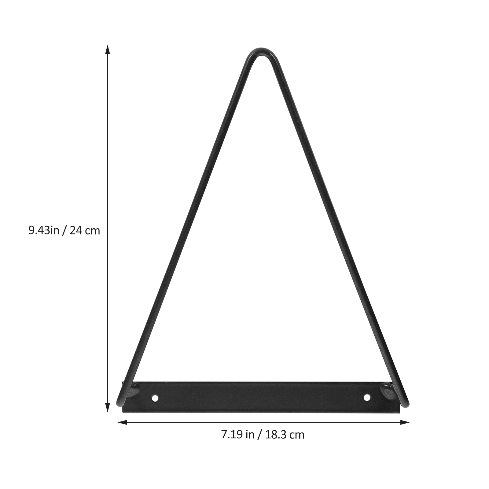Veggmontert vinylplateholder trekantet oppbevaringsstativ i jern magasinutstillingsstativ hjemmekontor skole plassbesparende sterk: Rød