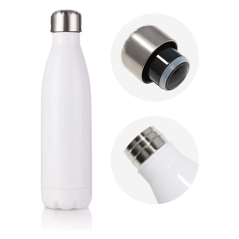 17oz Sublimation Blanks Water Bottle in Bulk Sport Stainless Steel Insulated Tumblers with Sublimation