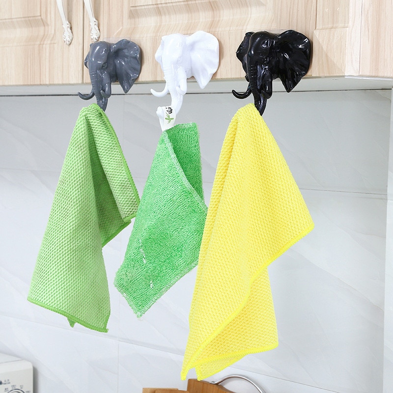 Wandhanger olifantenkop model haak wanddecoratie hanger zuignap woonkamer slaapkamer jas sleutelhaak