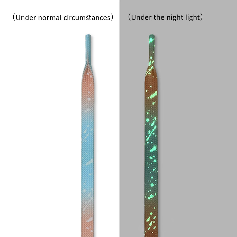 1 Pair Luminous Shoe Laces Glowing Fluorescent Shoelaces For Sneakers Flat Lace Shoes Boot Shoelace 120/140/160CM: Blue / 120CM