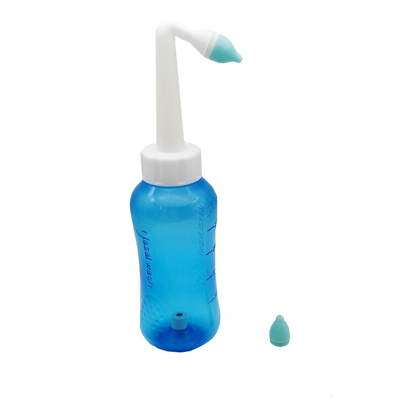2PCS Volwassenen Kinderen Nasale Wassen Schoner Neus Protector Reinigt Bevochtigt Kind Volwassen Voorkomen Allergische Rhinitis Neti Pot 300ML