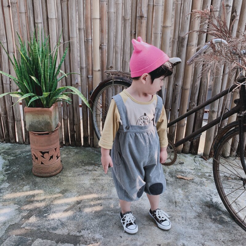 Herfst Corduroy Jumpsuit voor Peuter Jongens Kids Losse Baby Meisje Overalls Mode Jarretel Broek Kinderen Broek
