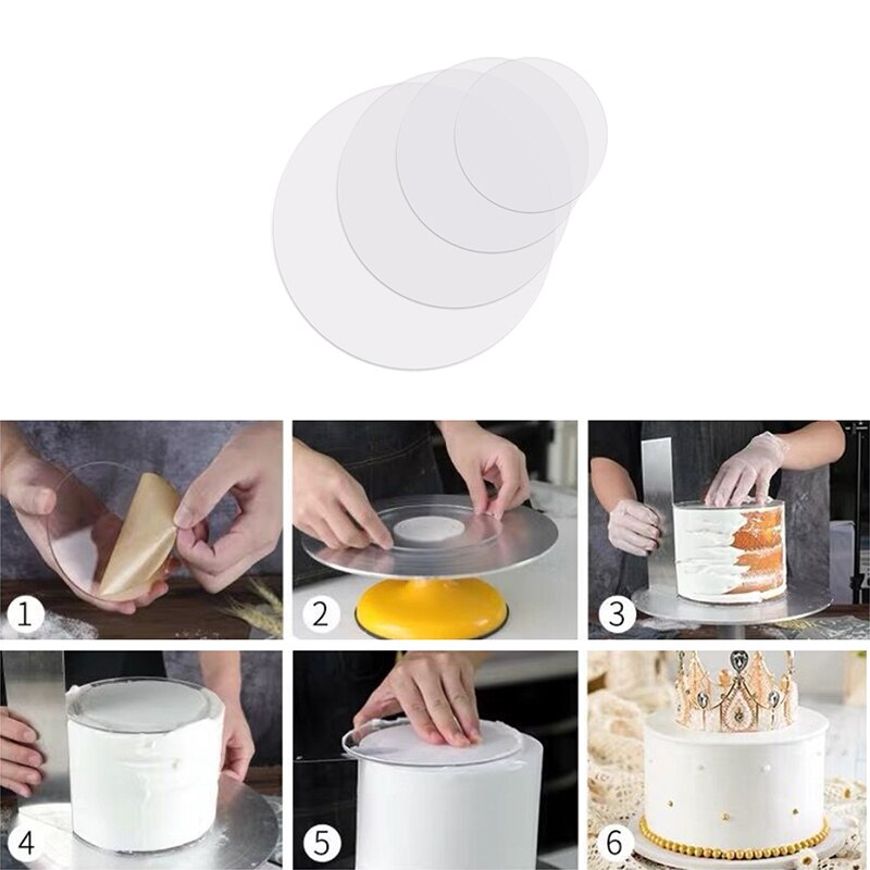Clear Acrylic Round Cake Disk Square Discs Circle Base Boards Boards In Acrylic