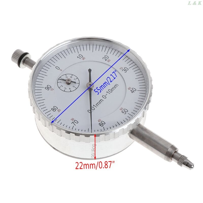 Gauge Accuracy Measurement Instrument Precision Tool Dial Indicator 0.01mm M12