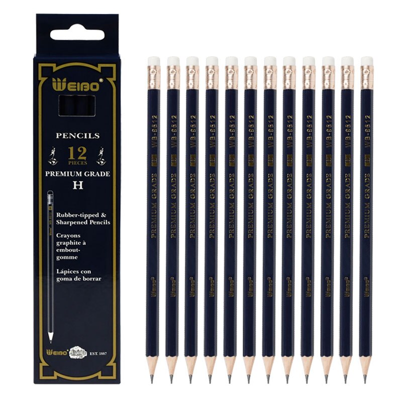 9512Writing Pencils for School 1 Box(12PCS) H Pencil Drawing Pencil Set Pencils for Kids Scool Office supply