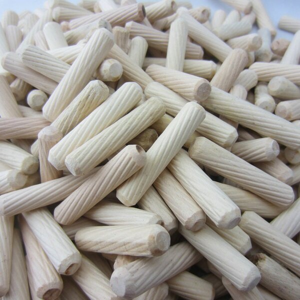 200 goujons par lot sergé 8mm diamètre bois dur rond meuble montage bois goujon goupille cylindrique goupille de positionnement