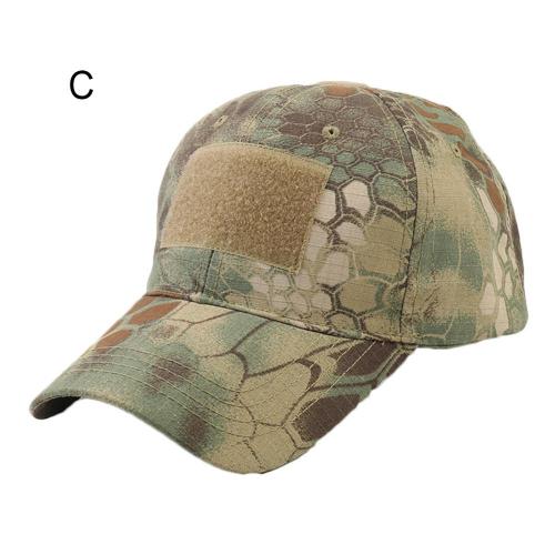 Men Cotton Camouflage Snake Baseball Cap Fishing Hat Anti Sun Outdoor Hunting Camouflage Jungle Hat Cycling Hiking Cap: C