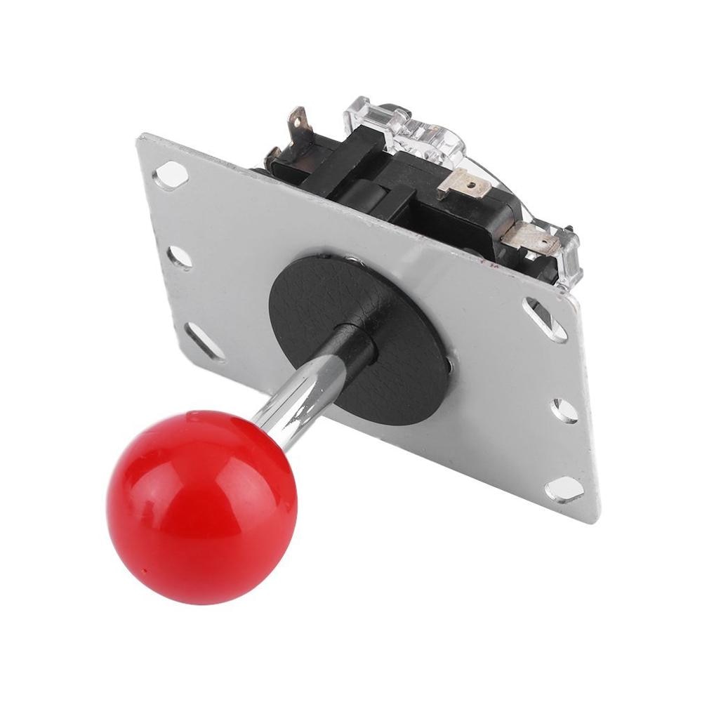 Arkade-joystick gjør-det-selv-joystick rød ball 8- veis joystick kampstav deler for spill arkade svært robust konstruksjon rød ball
