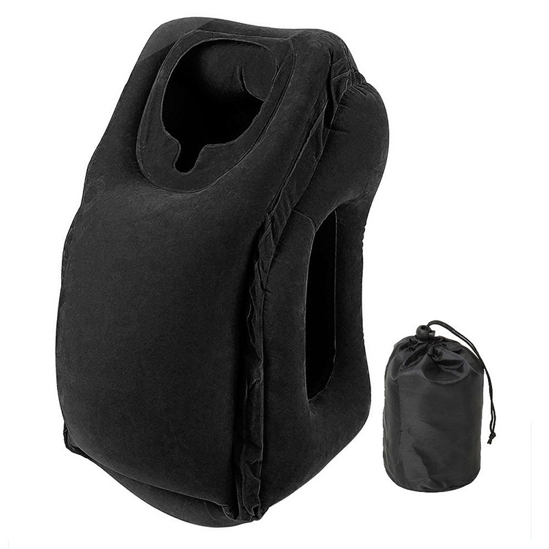 Oreiller de voyage gonflable Portable, repose tête et cou, oreiller de vol pour avion, voiture, Bus, Train, bureau, sieste, coussin de soutien du dos