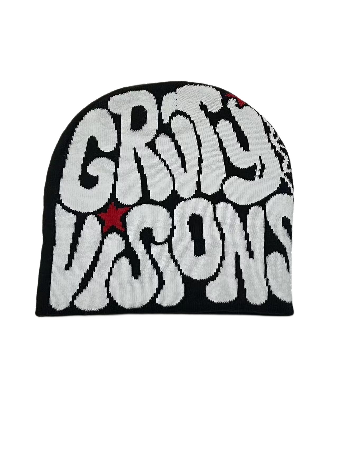Bonnet en tricot pour hommes et femmes, bonnet de , Y2k, , cent prendre Ins, rouge Net, Niche, casquette froide: WHITE