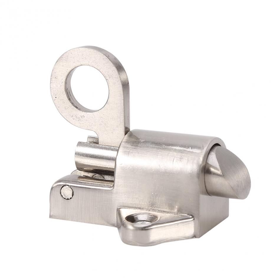 Zinc Alloy Door Bolt Latch Lock Window Gate Security Pull Ring Spring Bounce Door Bolt Safty Gate Latch Lock