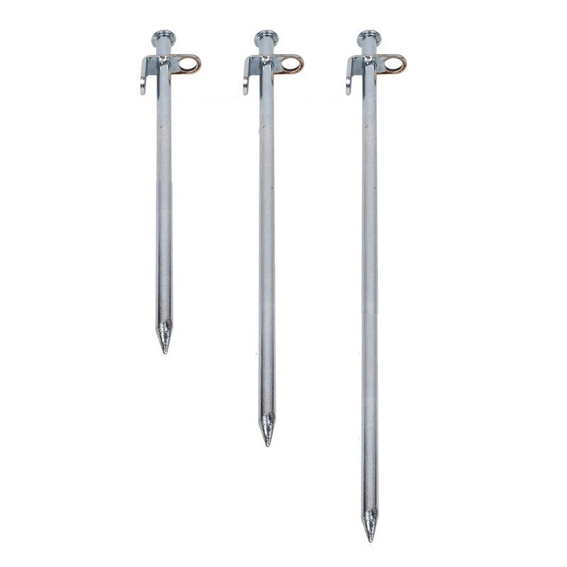 Outdoor tent spikes mountaineering camping bold steel hardware awning beach snow nails 30CM silver