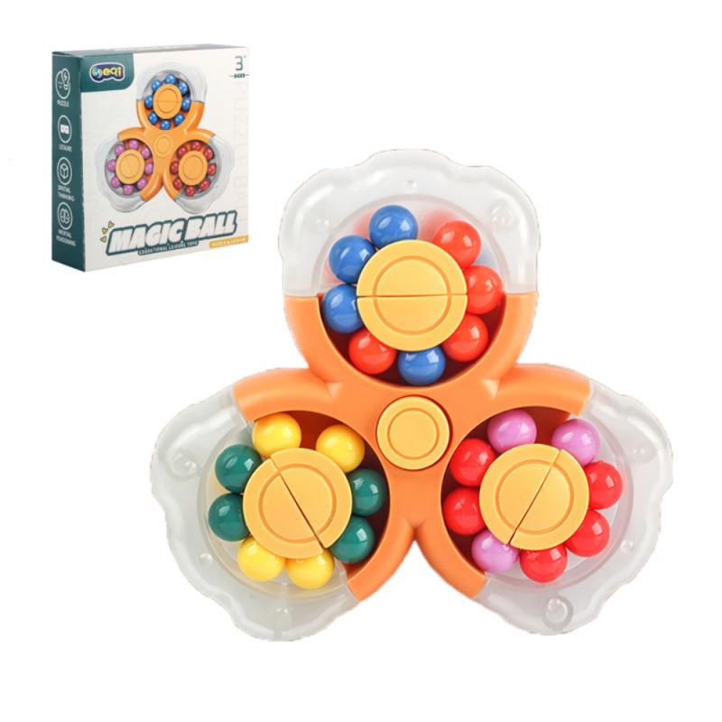 Roterende Magische Bonen Cube Vingertop Fidget Speelgoed Kids Volwassenen Stress Spin Kraal Puzzels Kinderen Onderwijs Intelligentie Speelgoed: B02