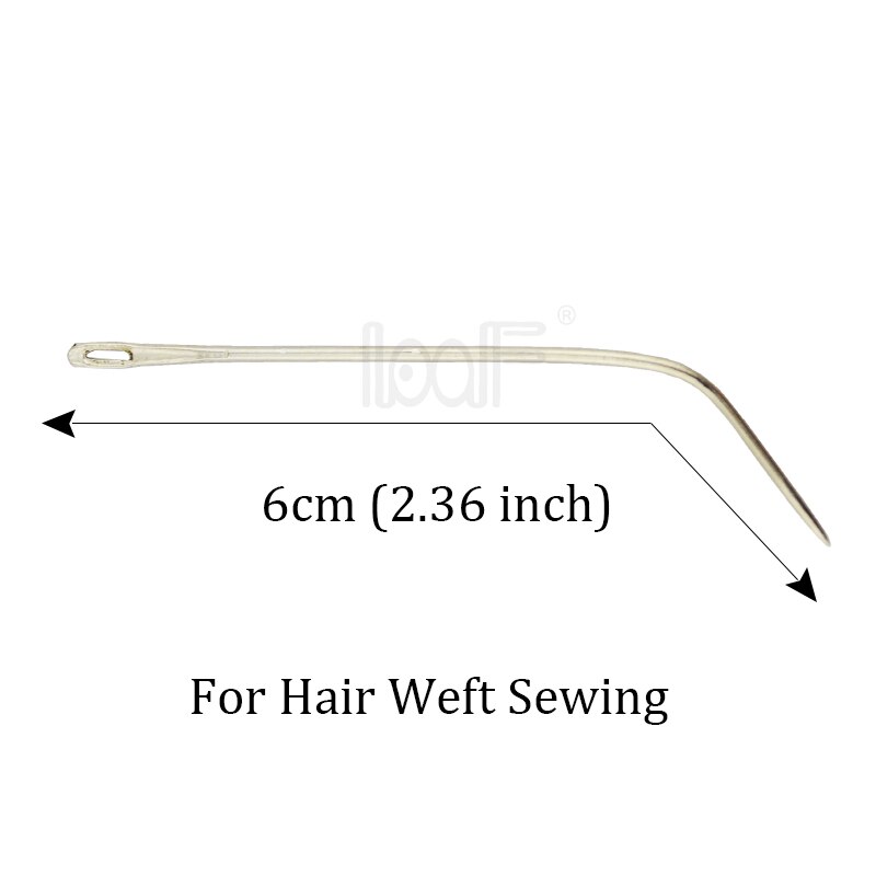 LOOF 12pcs Mix C J I TYPE Naalden Van Inslagen Weven Naald 6cm Haar Weven Voor Menselijk Haar extensions Naaien Gereedschap