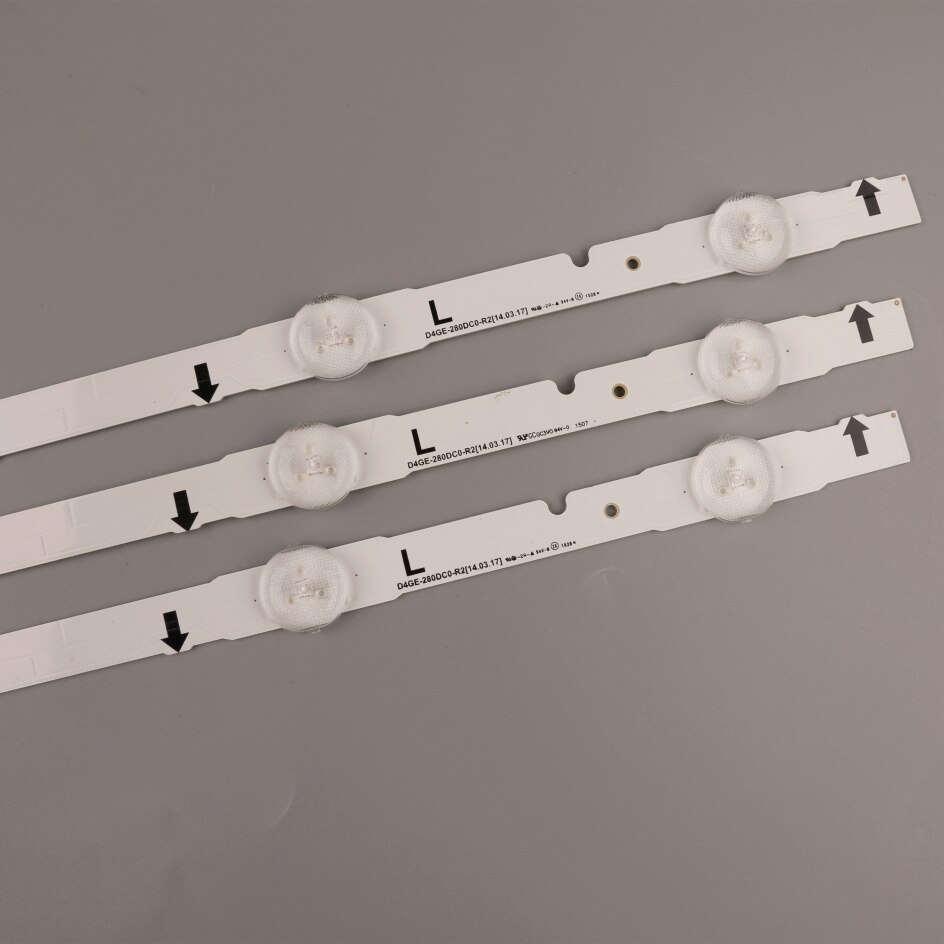 Samsung-tira de luces LED para televisor, accesorio para televisor Samsung UE28J4100AW UE28H4000 UE28J4100 D4GE-280DC0-R2 LT28E310EX, Nova 3 unidades/juego, 6LED, 560mm, BN96-34140A