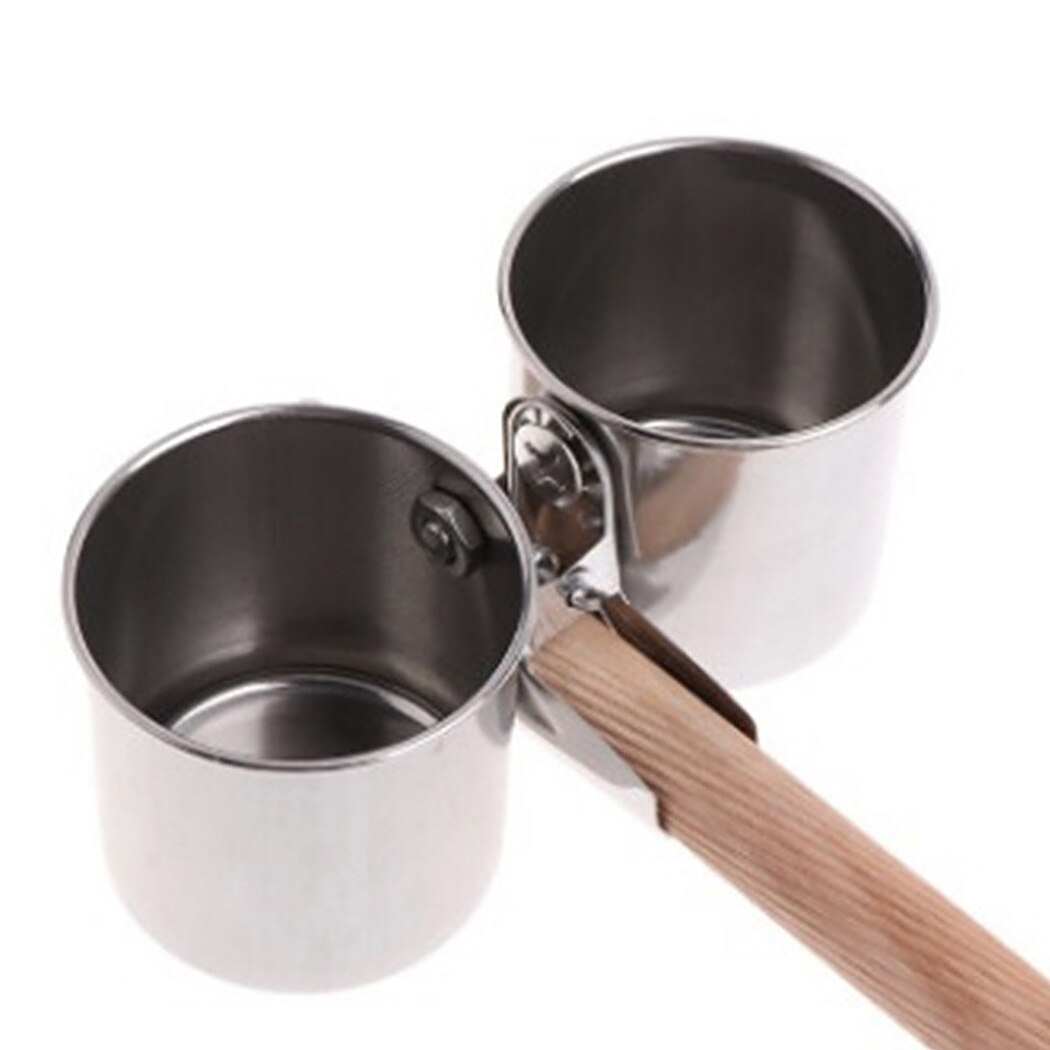 Bird Cage Bowl Set Double-bowl Parrot Cup Food Water Bowl with Perch Hanging Bowl Water Food Dish Pigeon Supplies