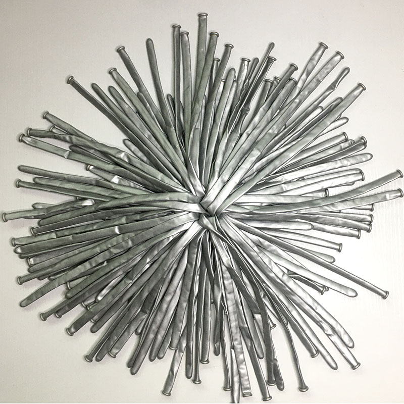Chrome Metallic Long Balloons DIY Modeling Metallic Globos Magic Air Ball Children's Toy Balloon Thick Strip Metal Color Balon: iridescent / 10inch