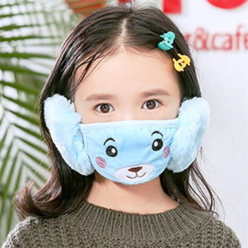 Børn ørebeskyttelsestøj tilbehør piger øreprop varm mund plus fløjl drenge vinter øreprop wrap band ørevarmer øreprop