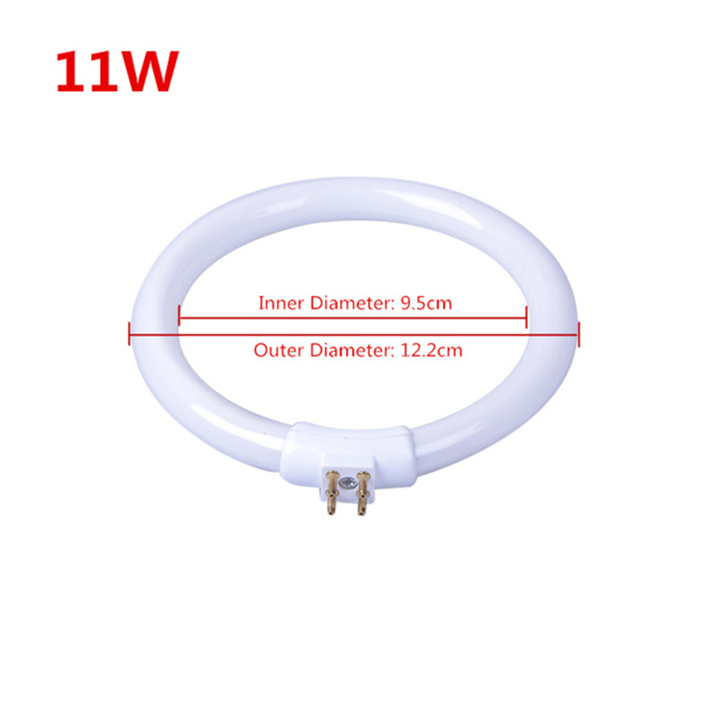 T4 Round Annular Tube 11W 110V & 220V G10q Fluorescent Ring Lamp 4 Pins Magnifying Glass Light Small Desk Lamps Bulb White