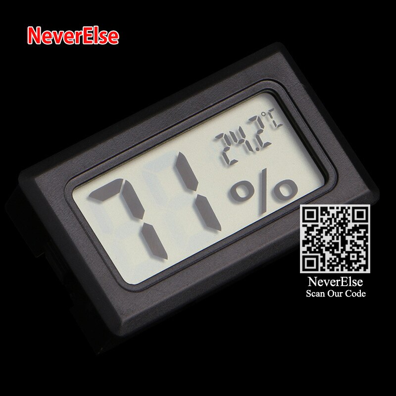 Aquarium Fish Tank Small Digital Electronic Temperature Humidity Gauge Indoor Thermometer Hygrometer LCD Display for Greenhouse