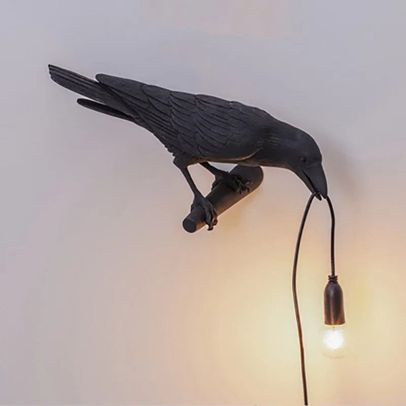 Nordic Lucky Bird Table Lamp Bedroom Bedside Living Room Table Lights Resin Animal Lively Home Decor Lighting Fixture