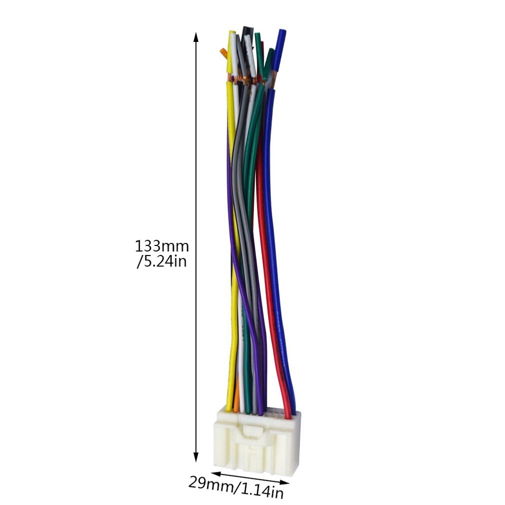 Voor Mitsubishi Iso Kabelboom Radio Plug Lead Wire Loom Connector Adapter