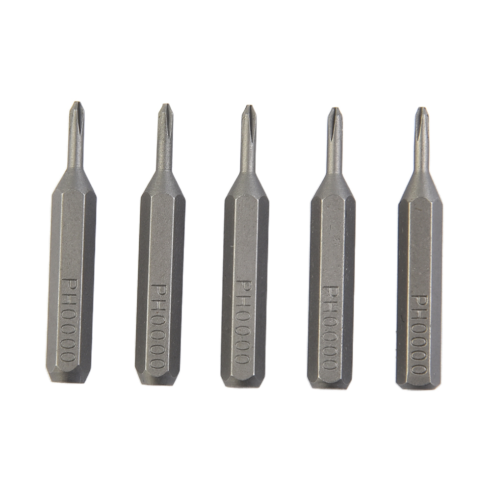 biter skrutrekker  ph1 ph000 ph0000 ph2 deler reservere kryss sekskant  ph0 tilbehør  h4 x 28mm topp til 5 stk: Rød