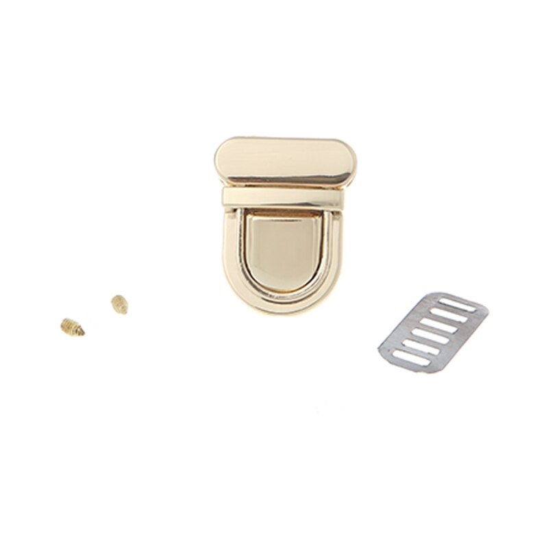 Duurzame Gesp Twist Lock Hardware Voor Tas Vorm Handtas Diy Turn Lock Zak Sluiting: Gold