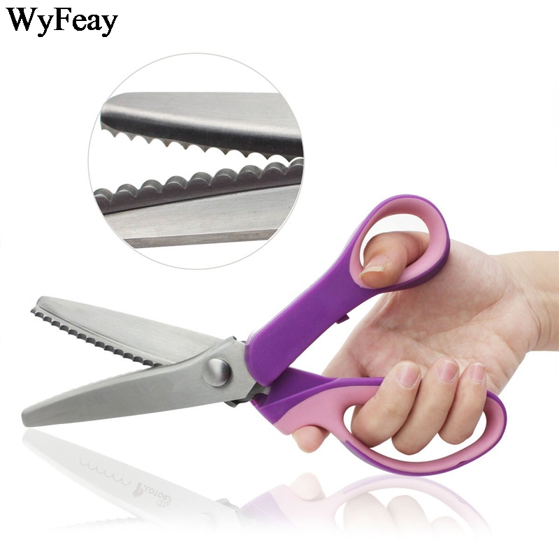 Wysokiej jakości nożyce ozdobne szycie krawieckie krawiectwo krawieckie skórzane rękodzieło tkanina tapicerska krawiectwo nożyczki robić papieru