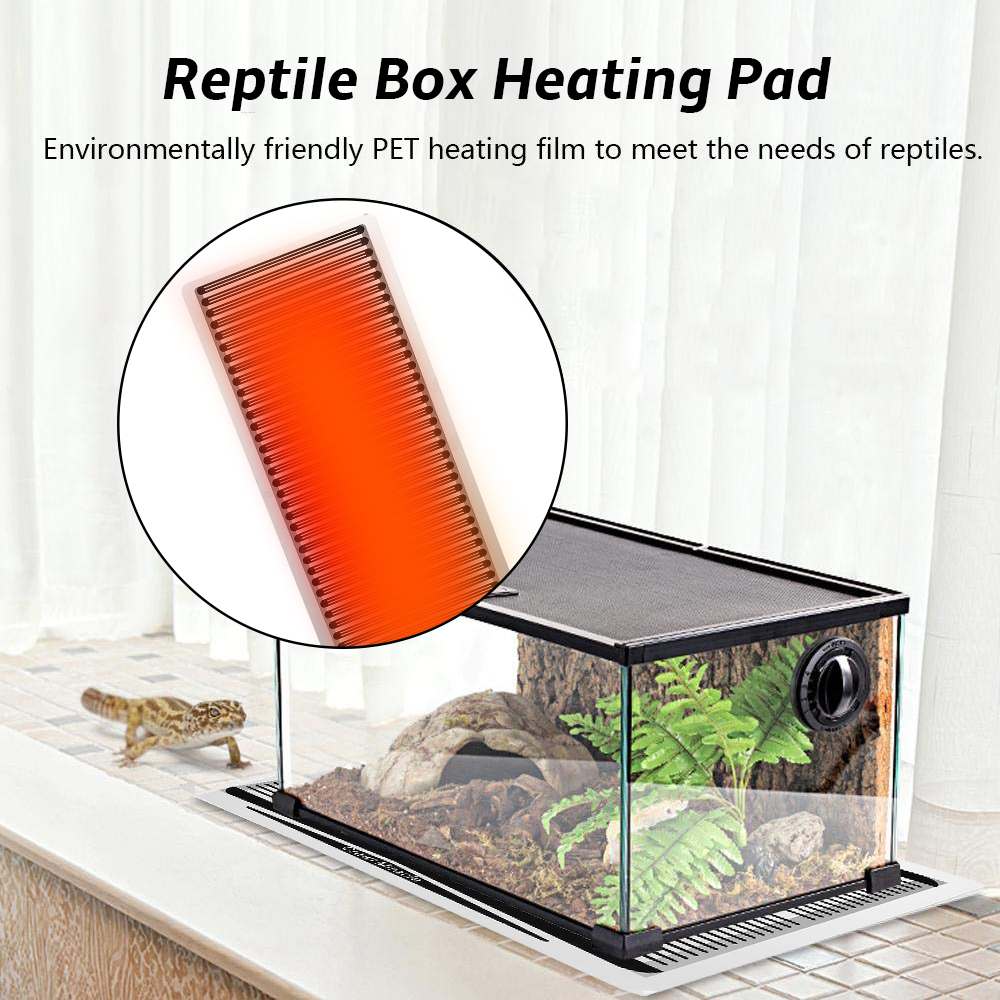 Tapis chauffant pour reptiles, 5W/15W/25W/35W, contrôleur de température réglable, coussin chauffant pour animaux de compagnie, pour tortue, serpent, lézard, prise AU/US/EU
