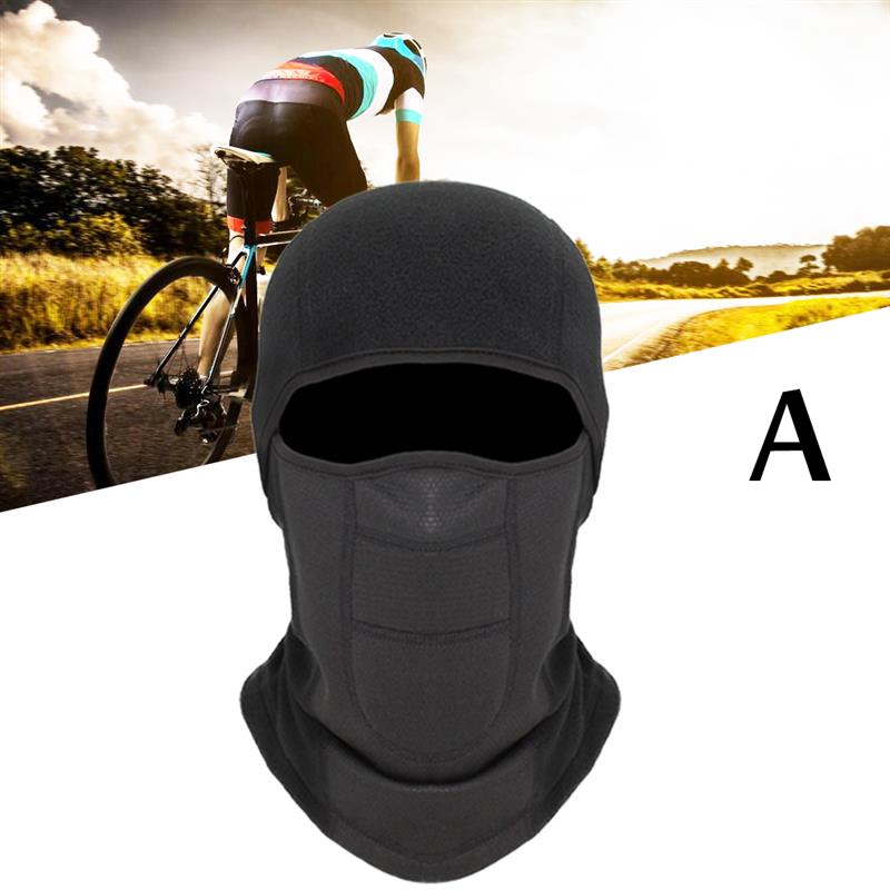 Winter Thermal Warm Bike Scarf Cycling Skiing Running Sport Training Full Face Mask Windproof Fleece Balaclava Caps Headwear: A