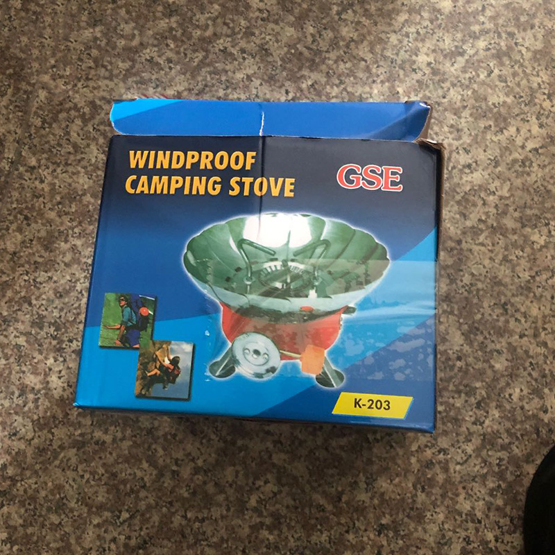 Outdoor Portable Windproof Stove Lotus Furnace Gas Camping Stove Small Yuan Furnace