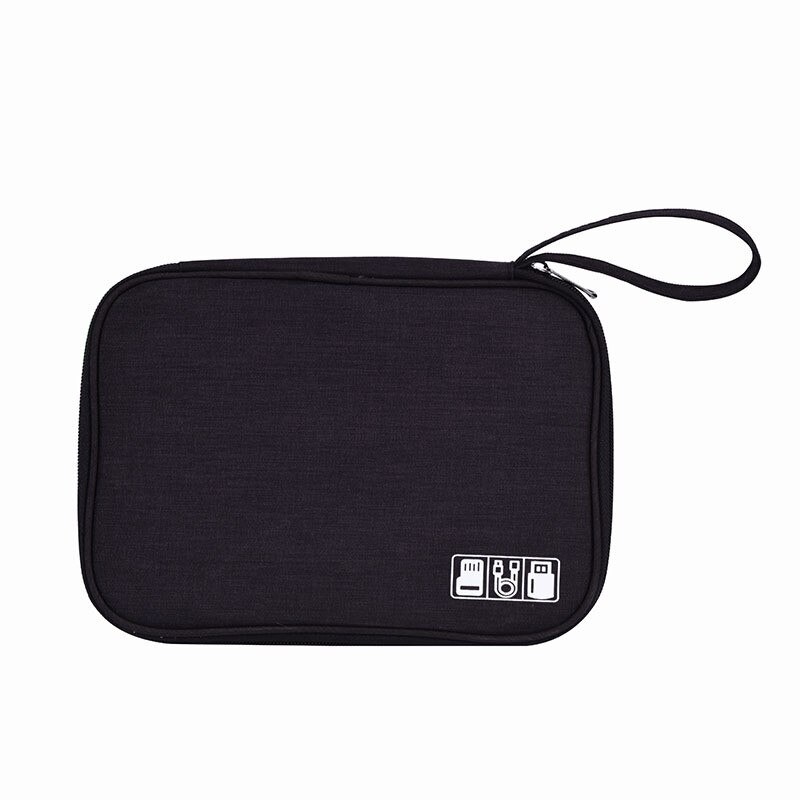 Reizen Accessoire Kabel Tas Draagbare Digitale USB Elektronische Organizer Gadget Case Reizen Mobiel Lading Mobiele Lader Houder: Black