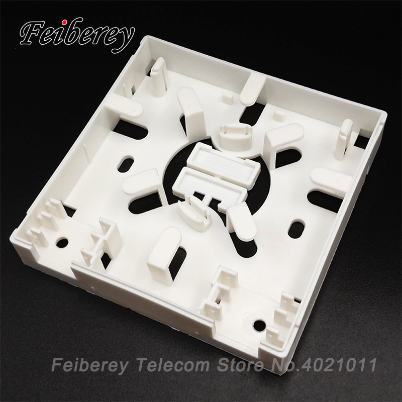 5 Pcs Ftth Terminal Box Met 10 Sc Adapter 86-Type Pvc Junction Box Wall Mount Desktop Terminal Panel glasvezel Beëindiging Doos