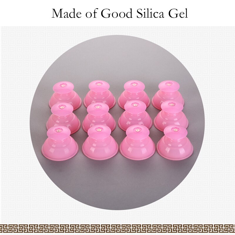 Rundt håndtag cuppng kop anti cellulite krop bagside skulder arm ben sundhedspleje silica gel sugekop cupping terapi værktøj