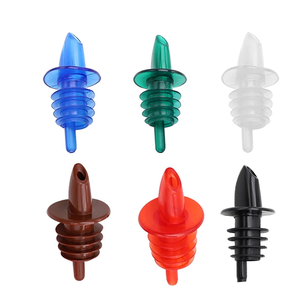 Liquor Bottle Pourers Flow Pourers Plastic Spouts Black Bottle Pourers for Bars Clubs Pubs Restaurants Coffee Shops
